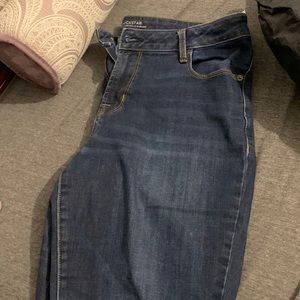 Mid rise skinny jeans